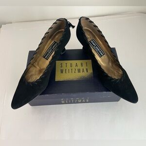 Stuart Weitzman Monet Corniche Black Nappa Vintage Size 8.5